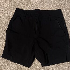 BYLT Basics Men's Jet Black Flat Front Shorts